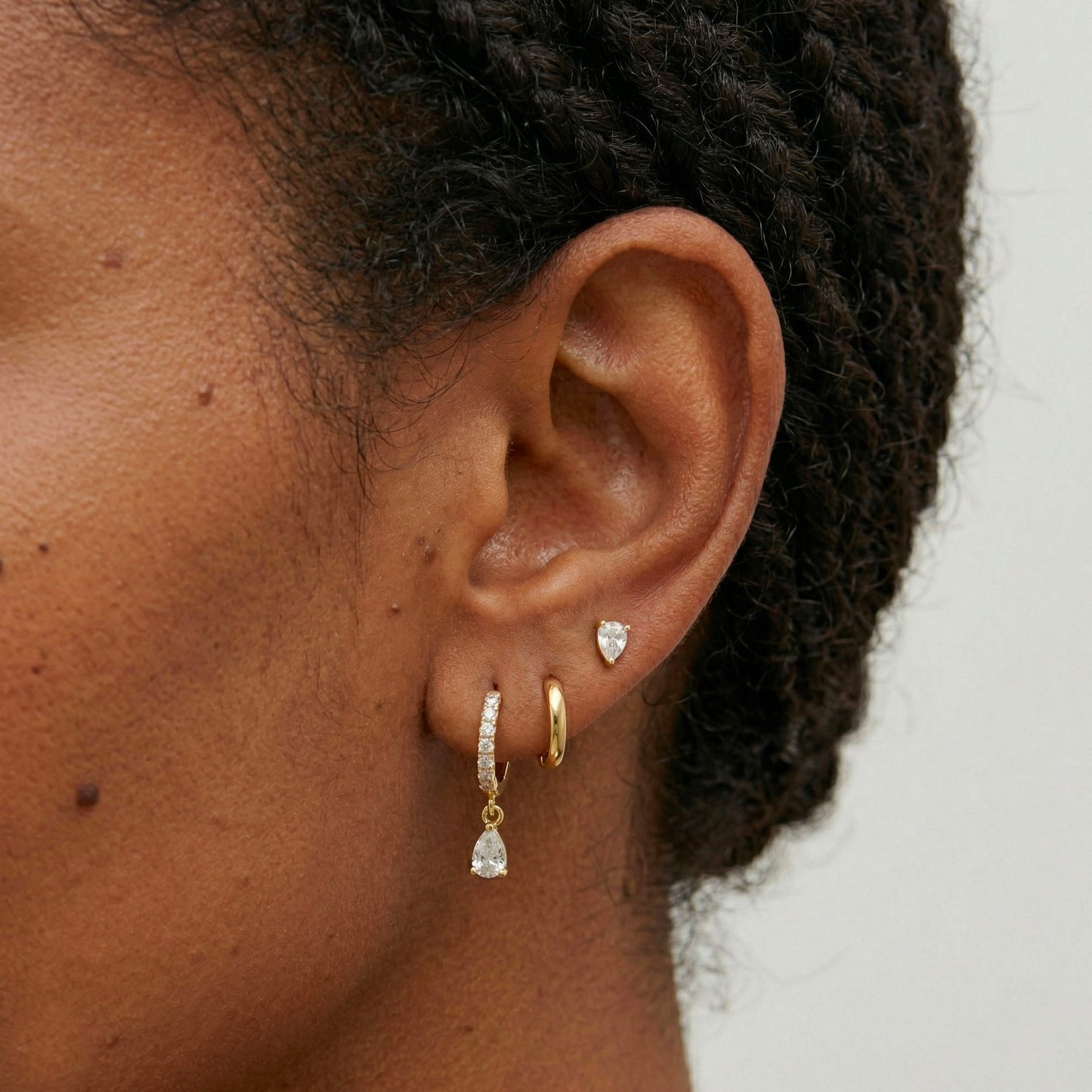 Pear Shape Dangle Set