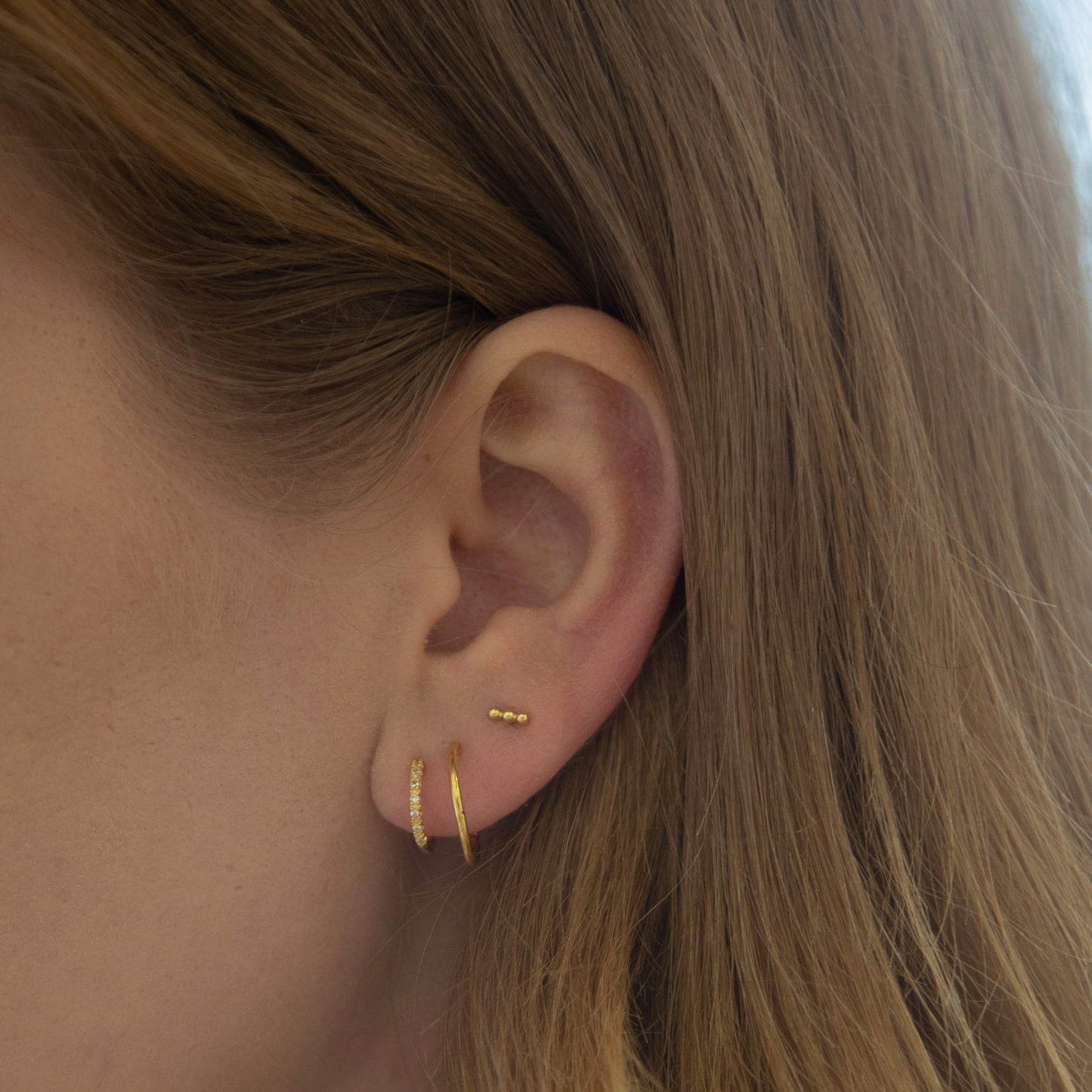 Three Ball Threaded Labret