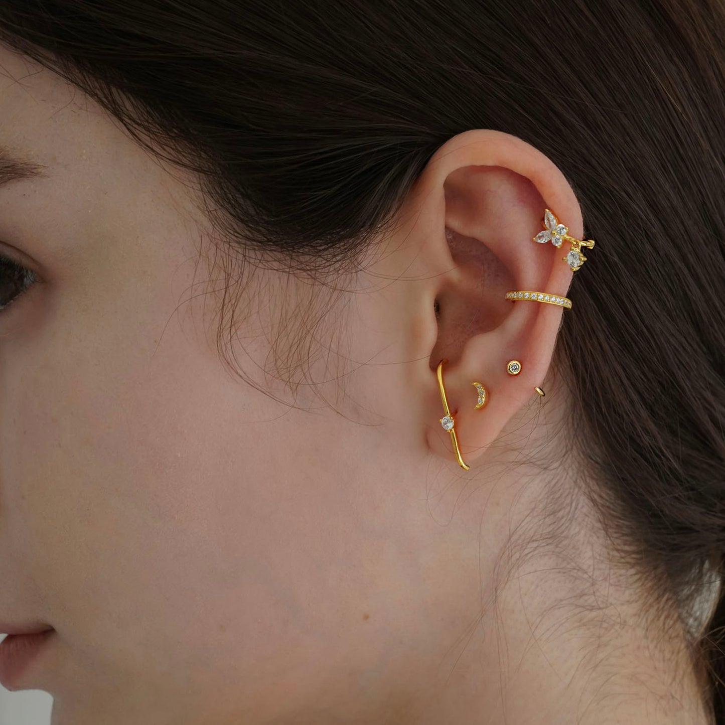 Butterfly Dangle Hoop