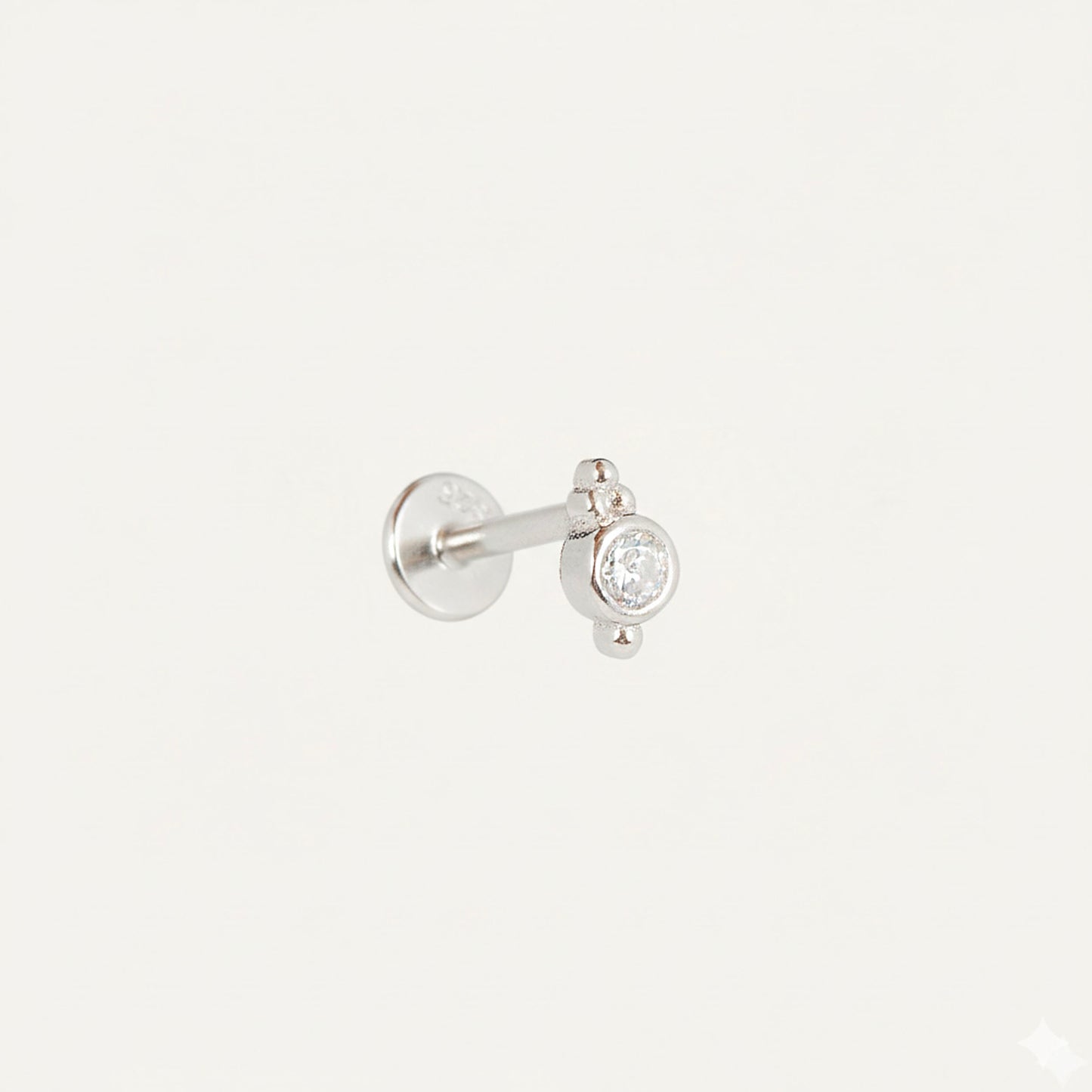 Tiny Triangle Ball Threaded Labret