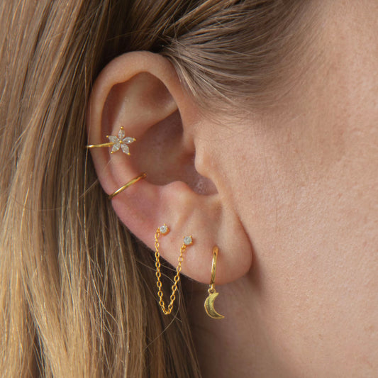 Flower Ear Cuff (No Piercing)