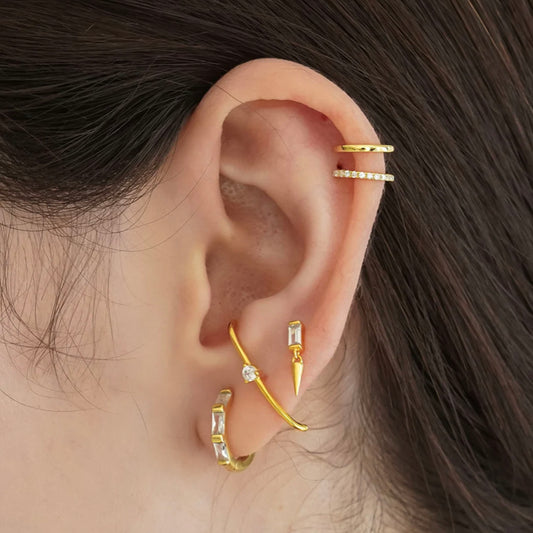 CZ Double Ear Cuff (No Piercing)