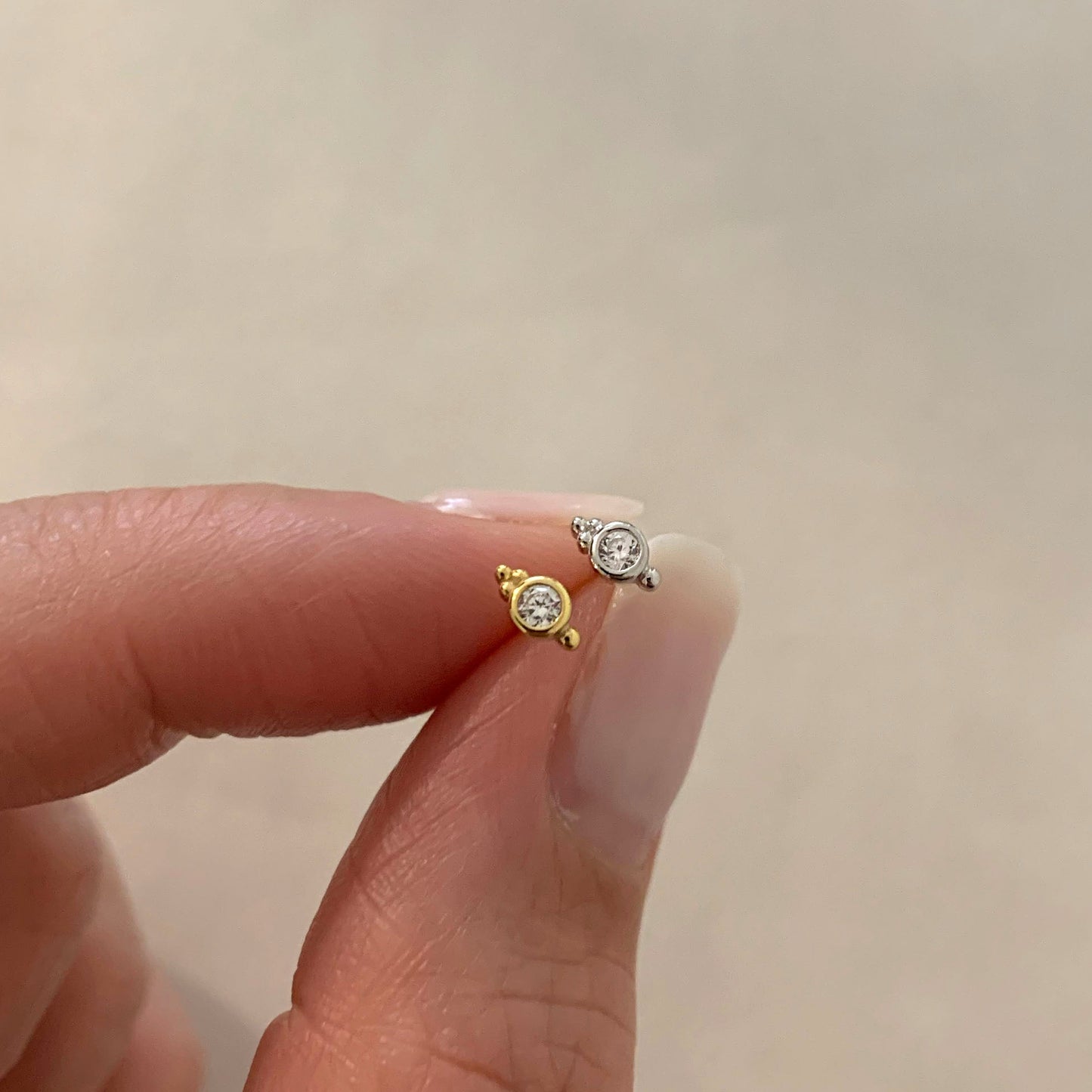 Tiny Triangle Ball Stud