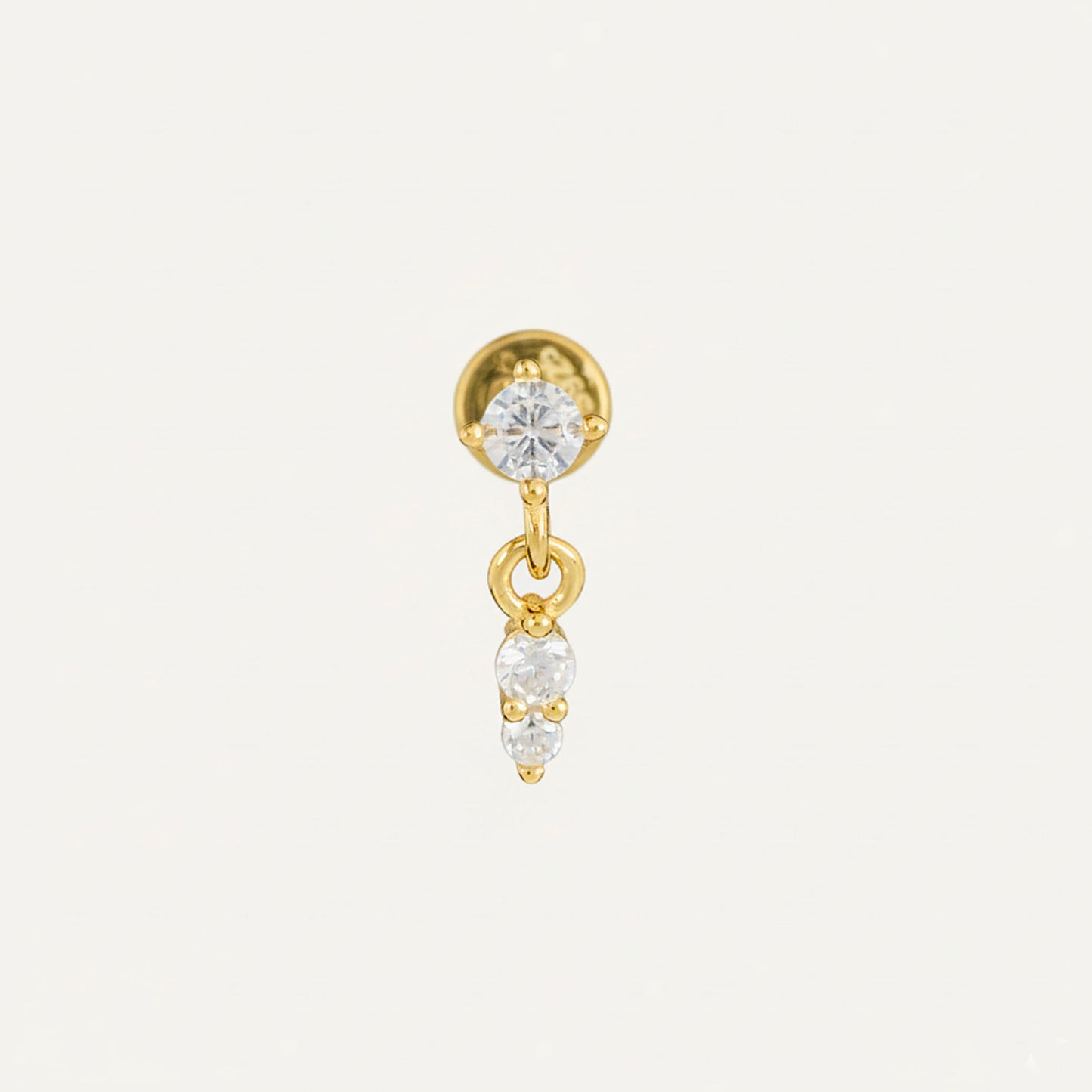 CZ Dangle Threaded Labret