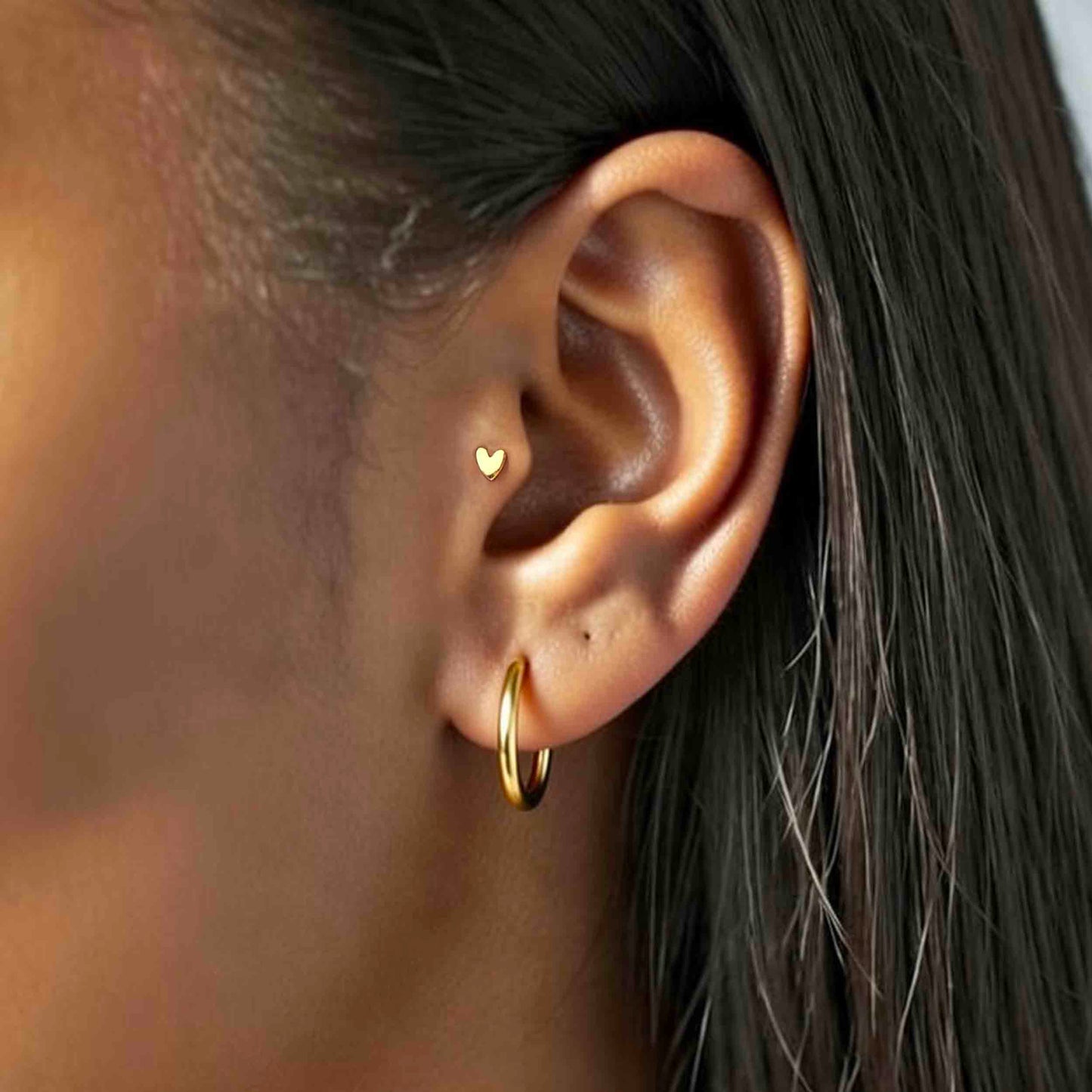 Heart Threaded Labret