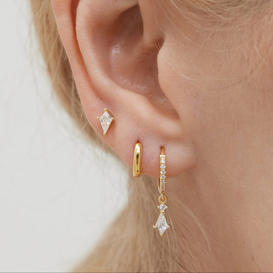 Glam Dangle Hoop Set