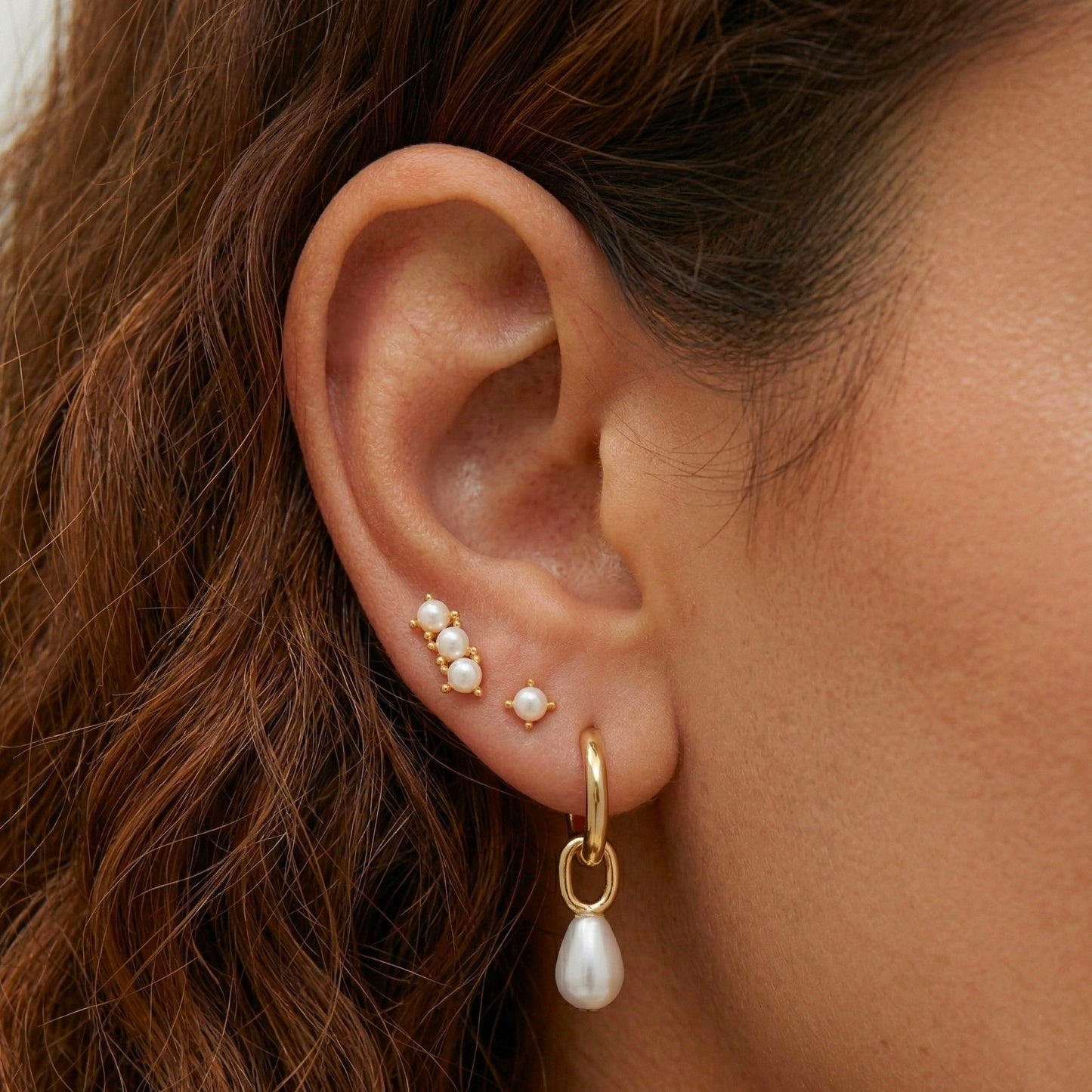Pearl Dangle Set
