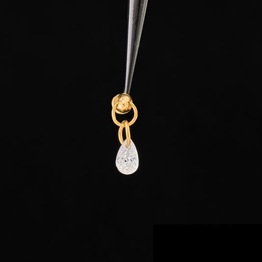 Pear Shape Dangle Push Pin