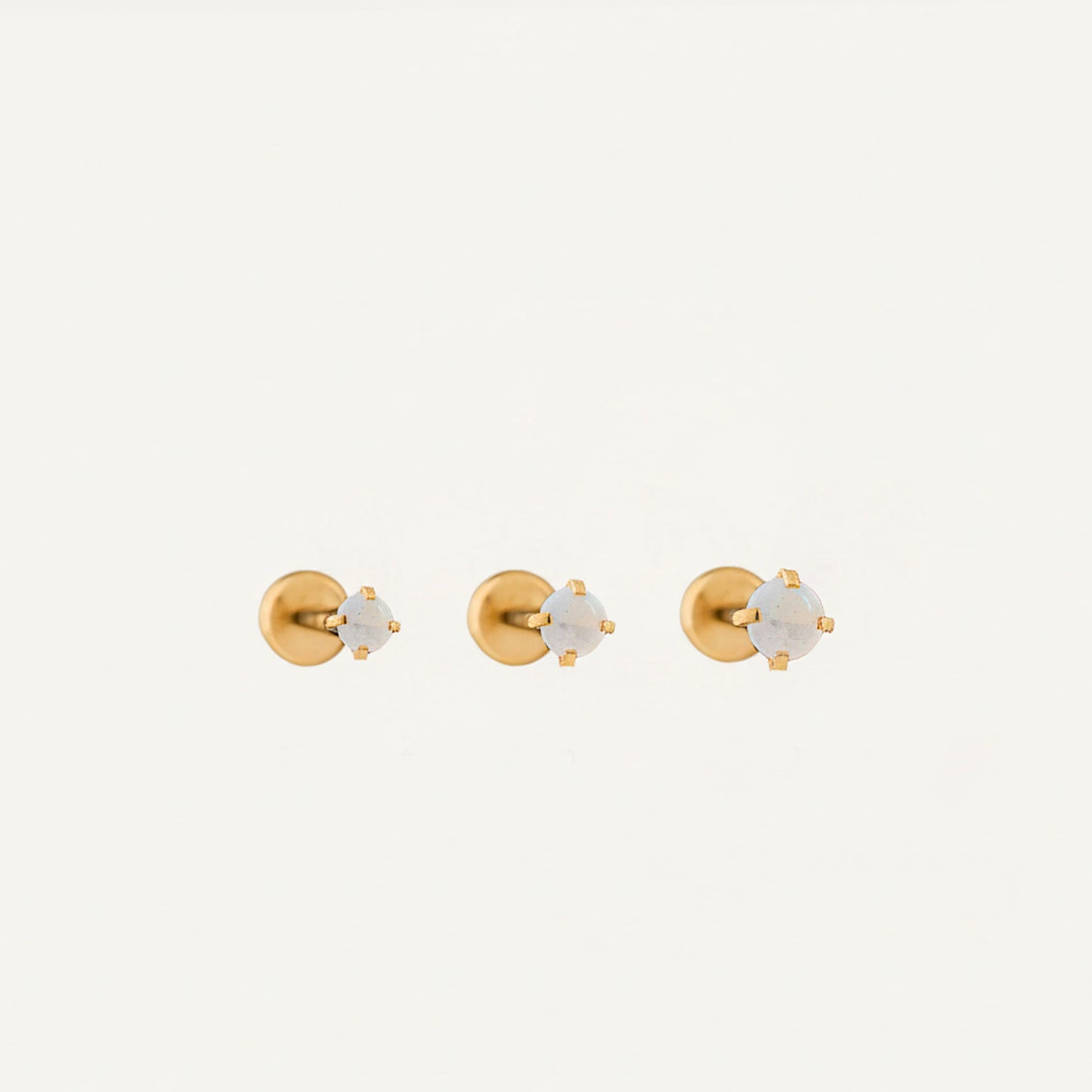 White Opal Push Pin