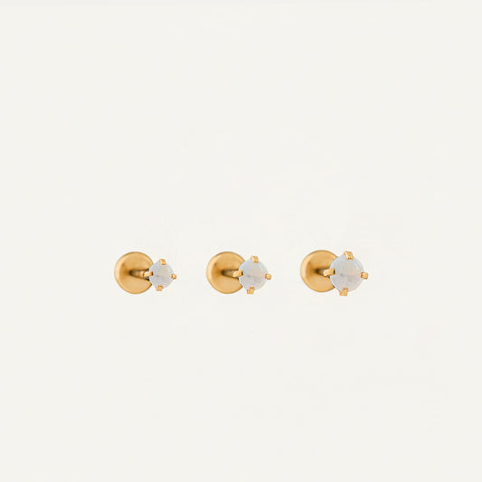 White Opal Push Pin