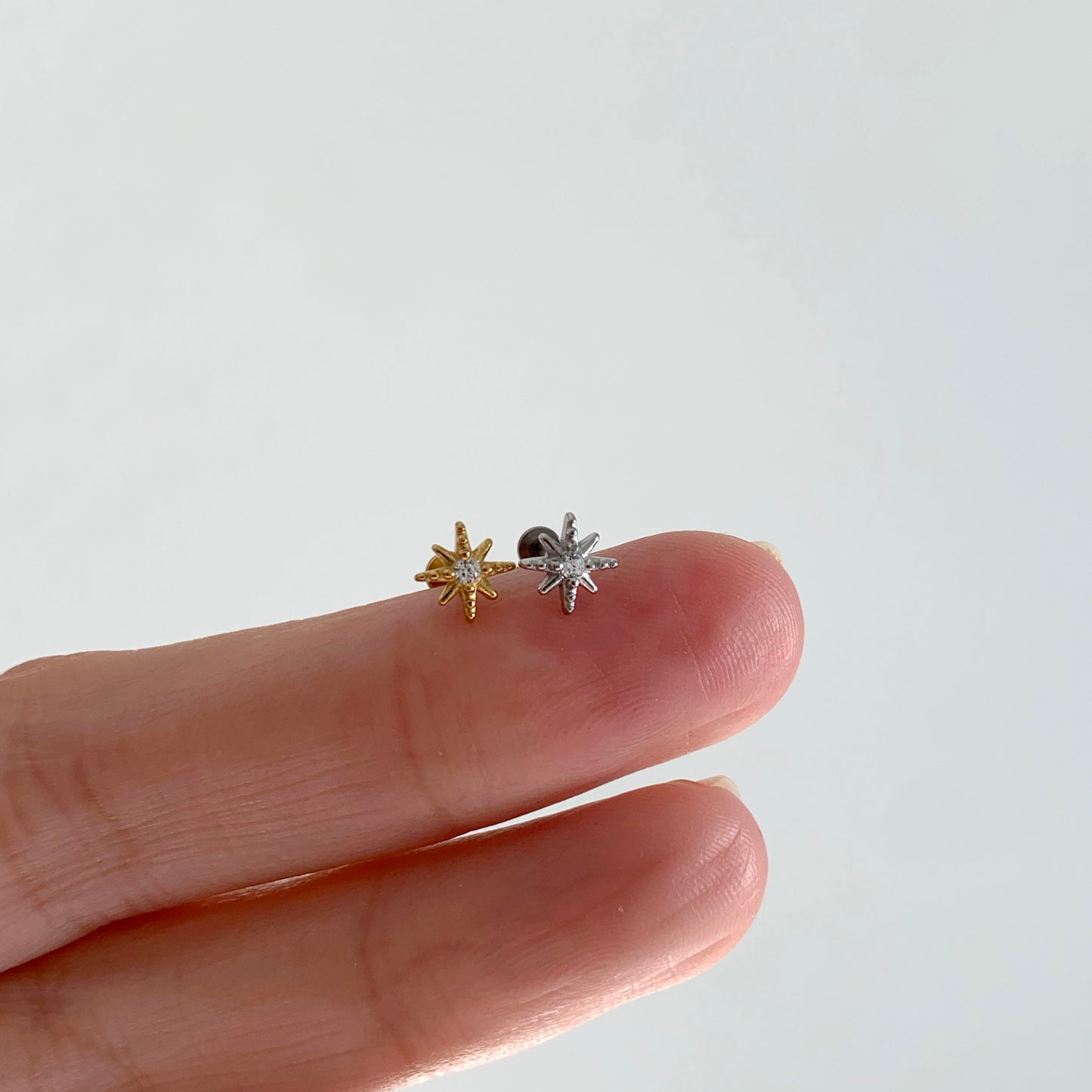 CZ Starburst Push Pin