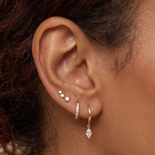 Triple Stone Climber Stud