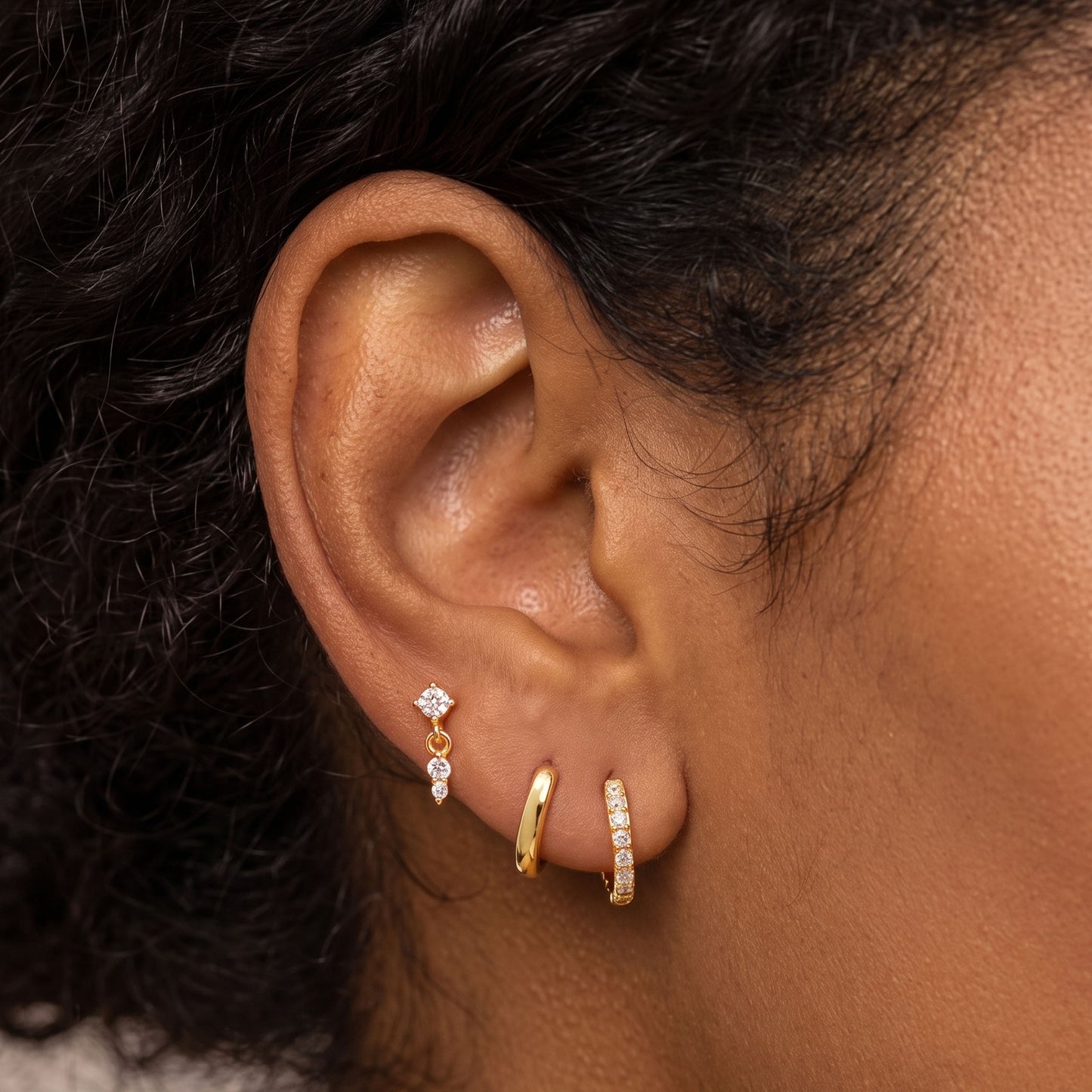 CZ Dangle Stud