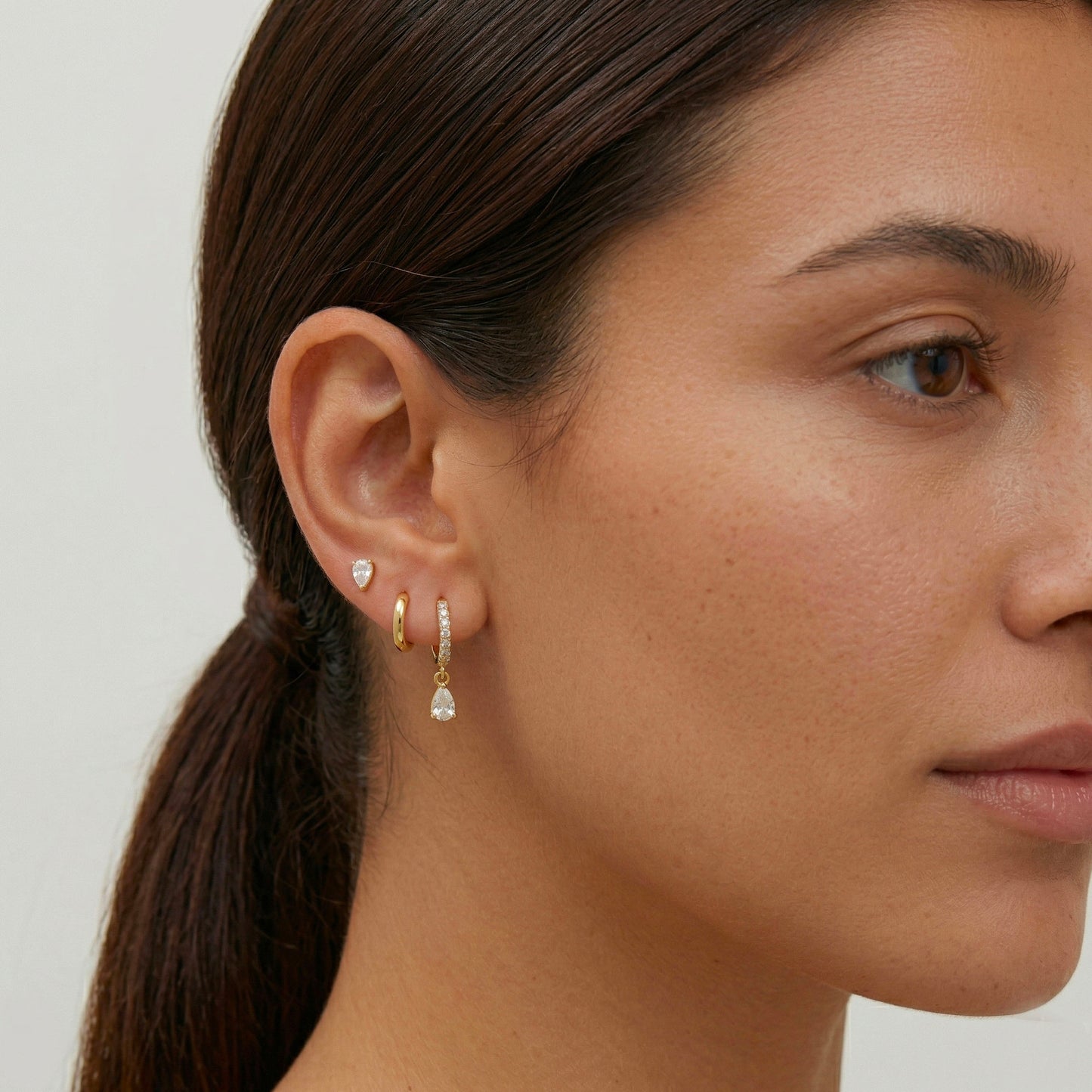Pear Shape Dangle Set