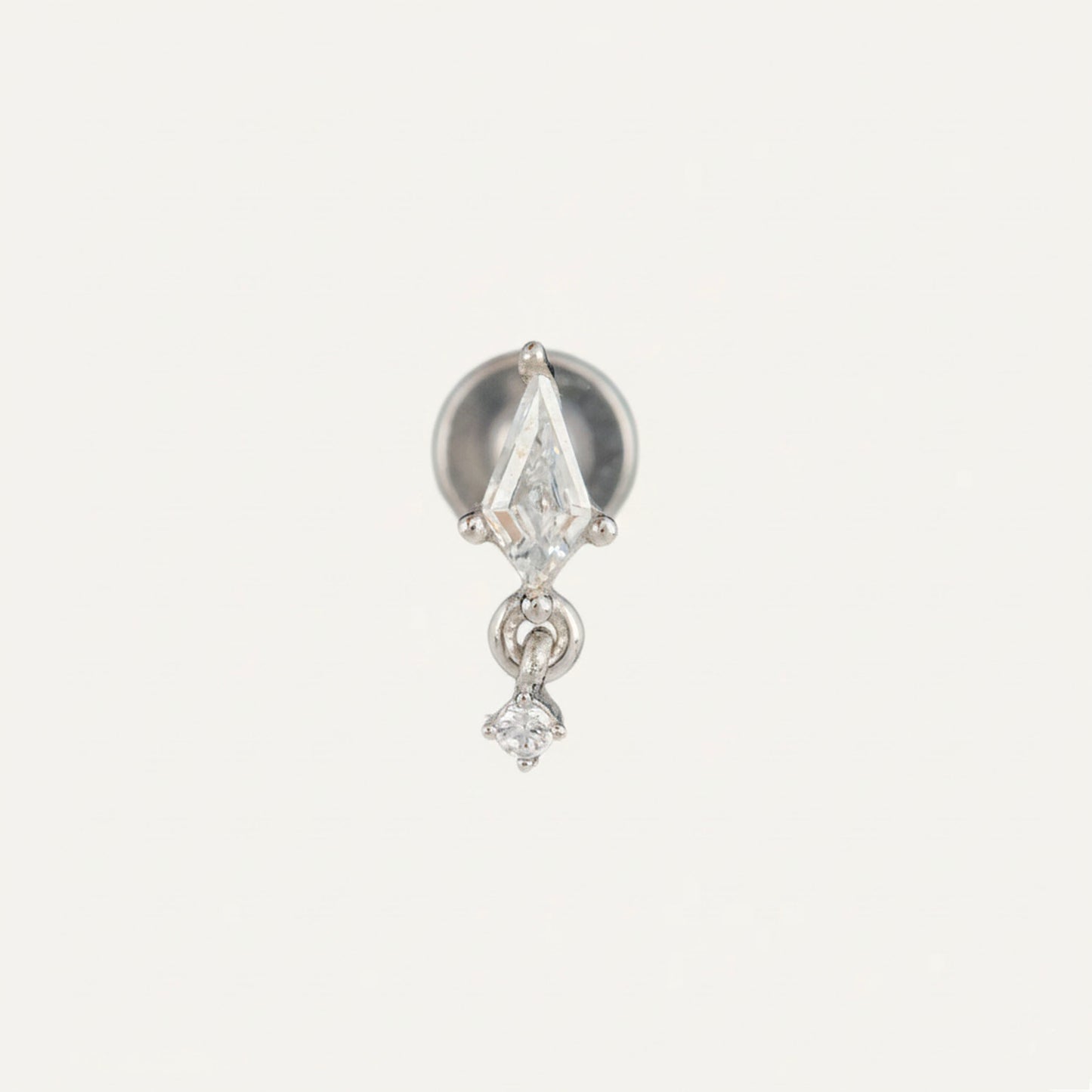 Kite Cut Dangle Threaded Labret