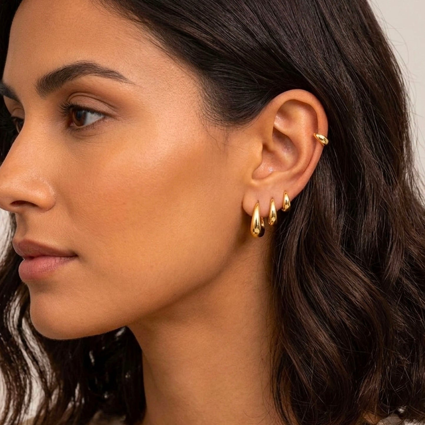 Bold Tapered Hoop