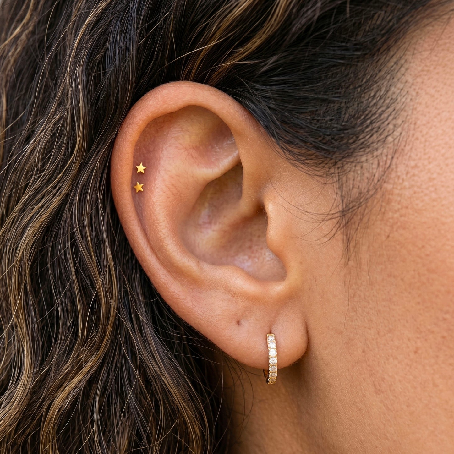 Tiny Star Threaded Labret