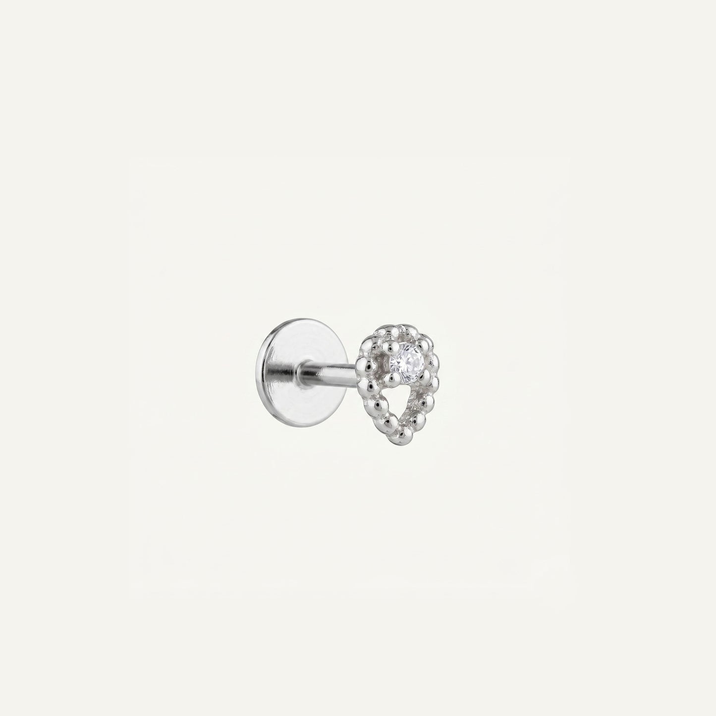 Tiny Teardrop Threaded Labret