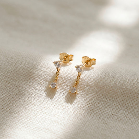 CZ Dangle Stud