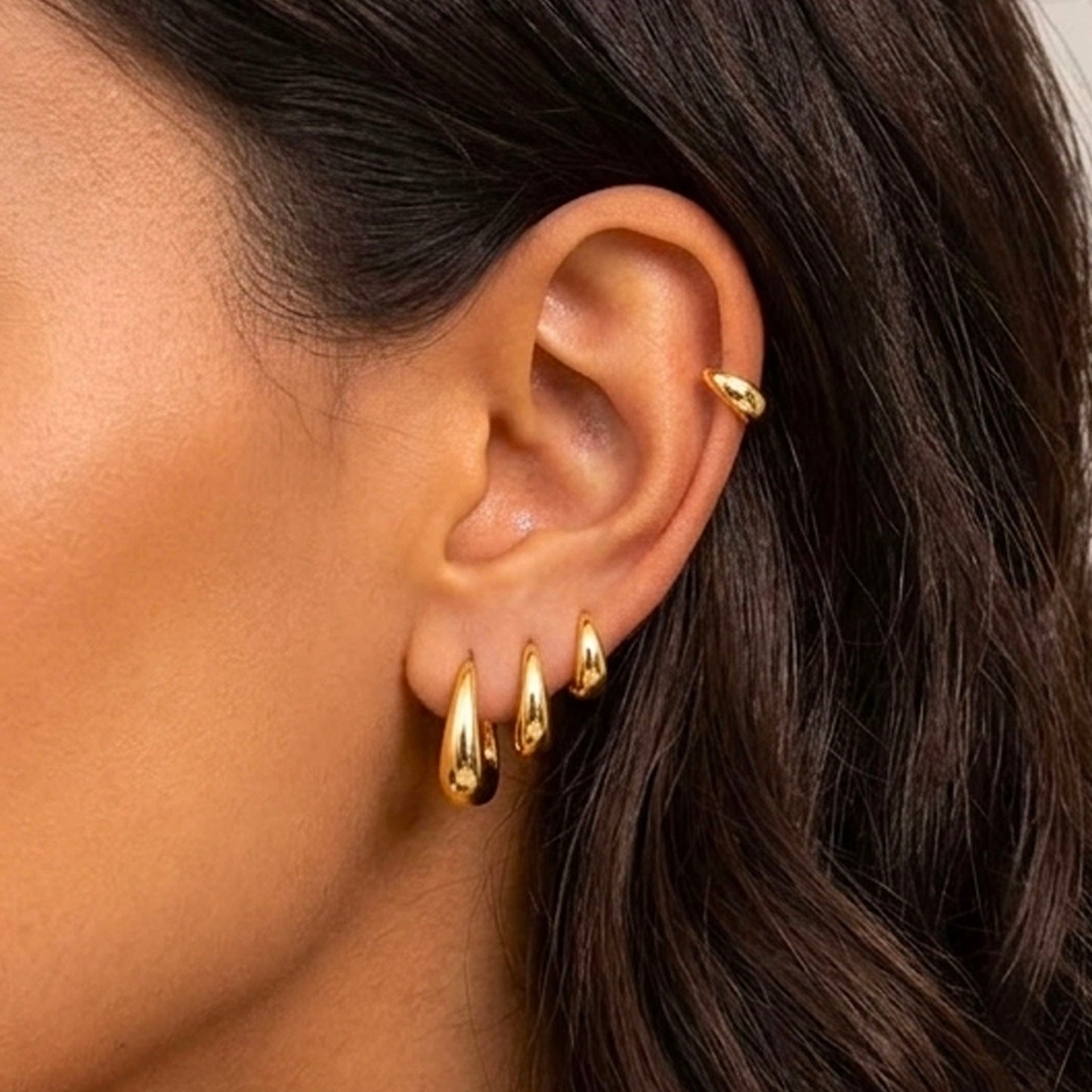 Bold Tapered Hoop