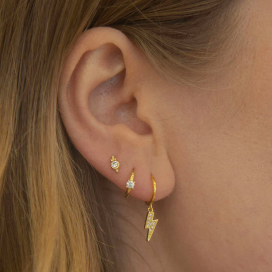 Tiny Triangle Ball Threaded Labret