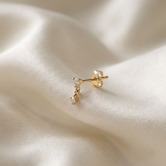 Mini CZ Dangle stud