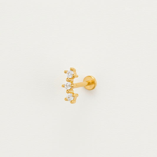 Three CZ Climber Push Pin