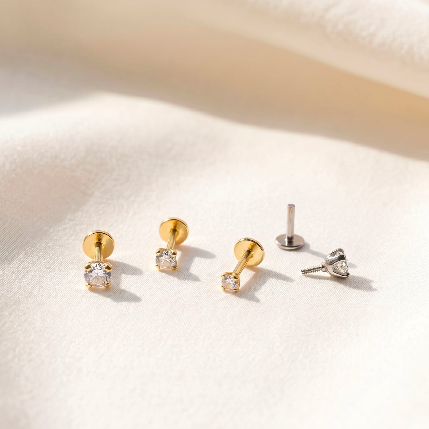 2mm~3mm CZ Threaded Labret