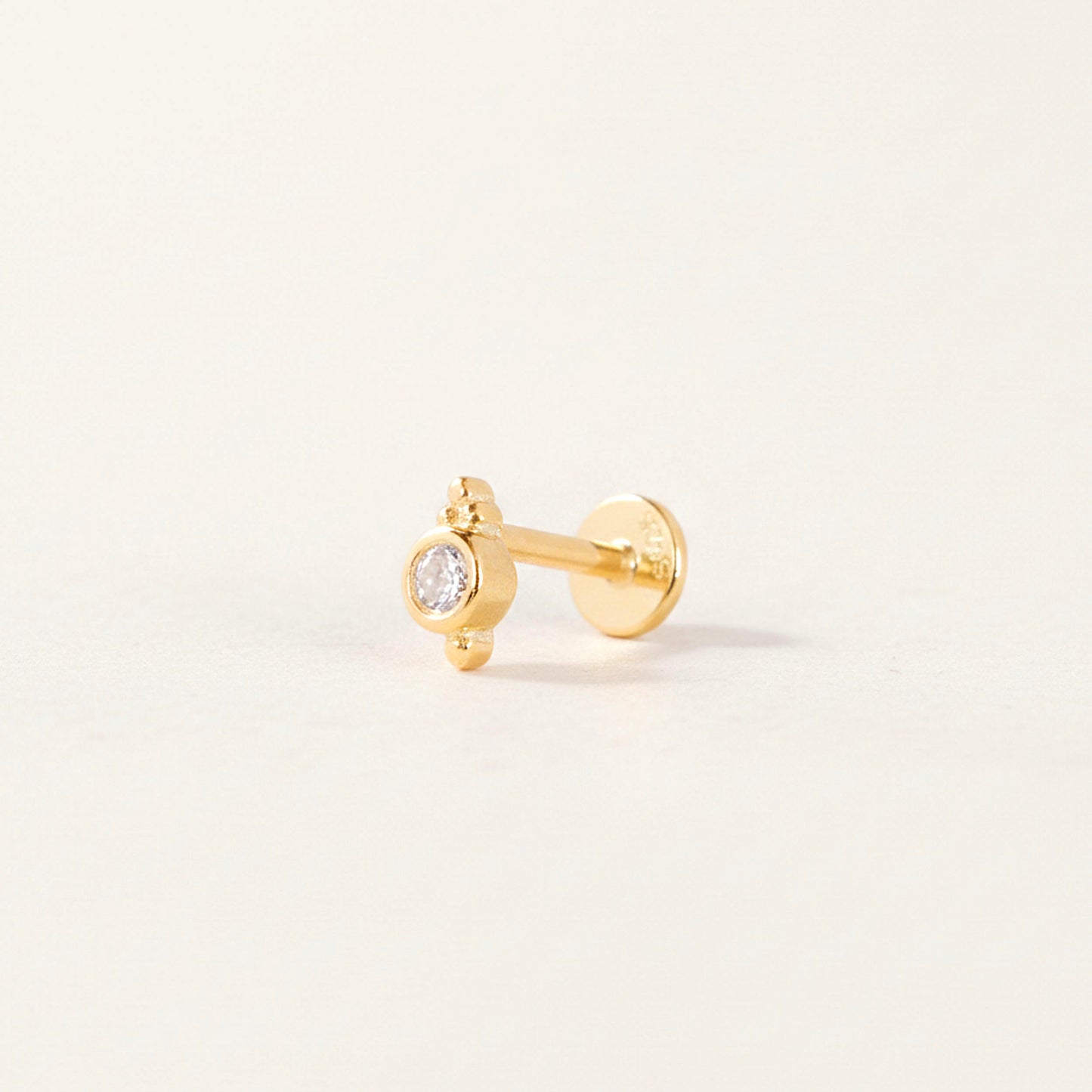 Tiny Triangle Ball Threaded Labret