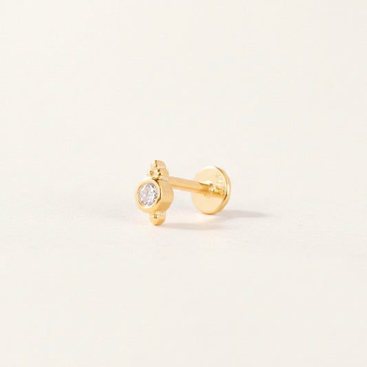 Tiny Triangle Ball Threaded Labret