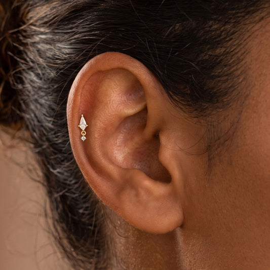 Kite Cut Dangle stud