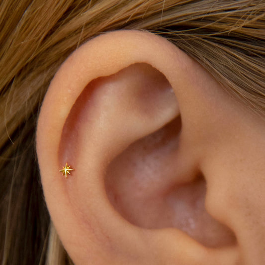 Starburst Threaded Labret