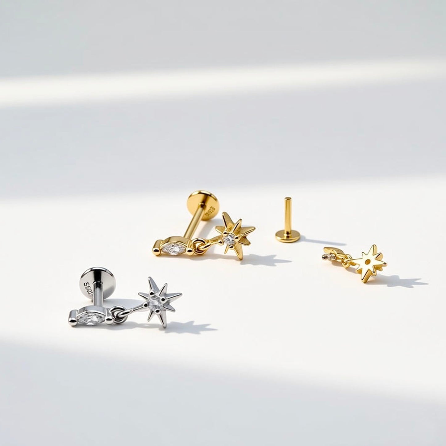 Starburst Dangle Threaded Labret