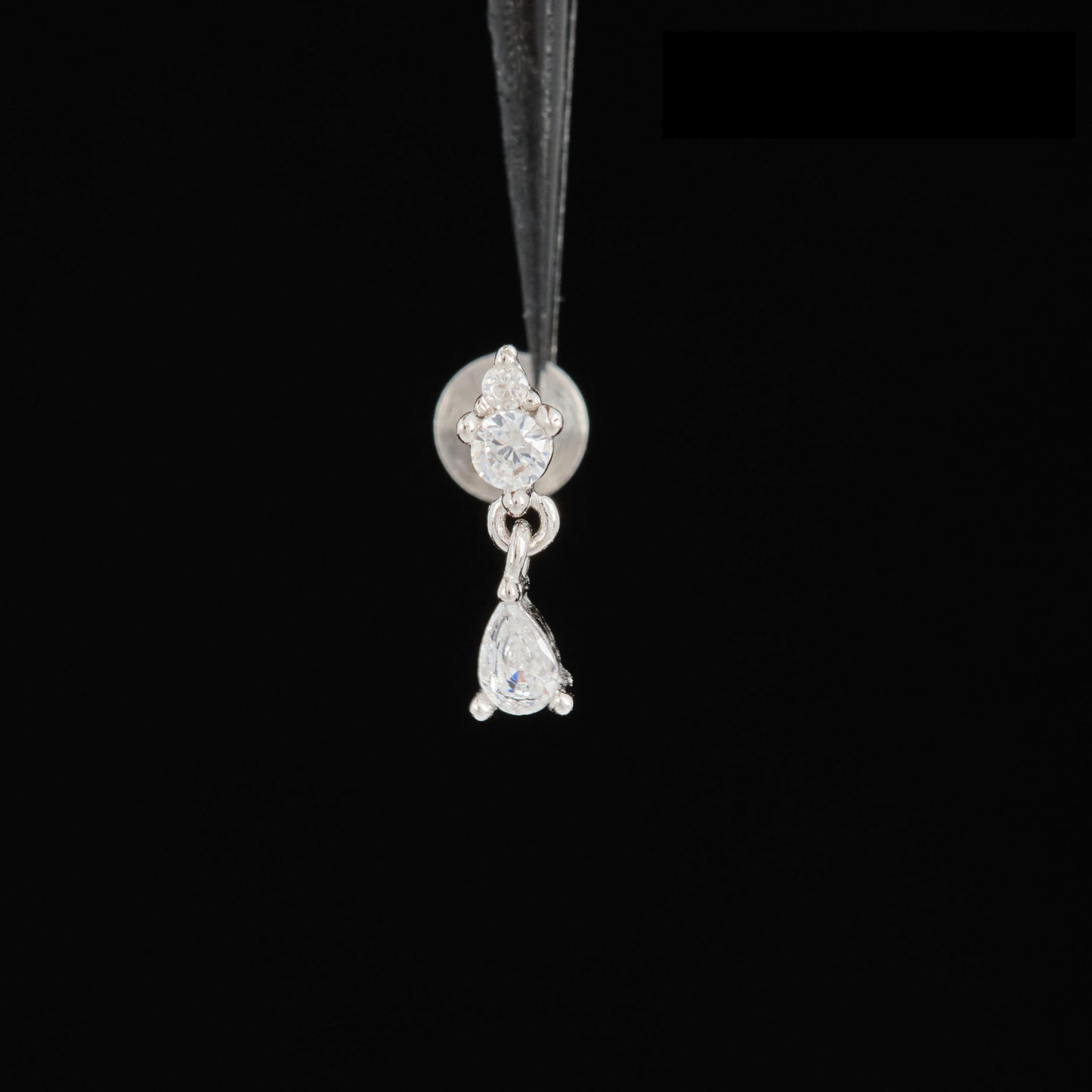 CZ Dangle Push Pin