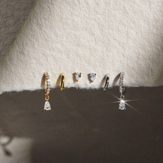 Pear Shape Dangle Set