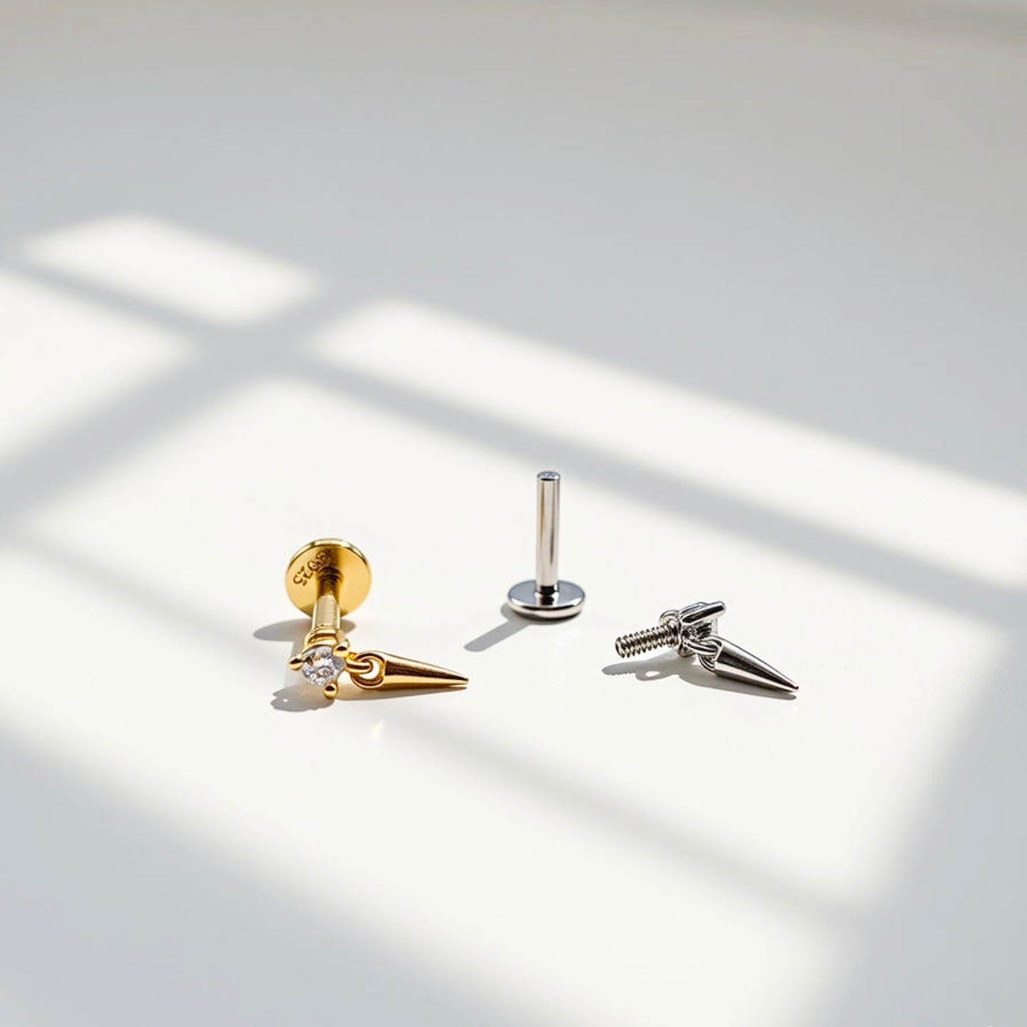 Spike Dangle Threaded Labret