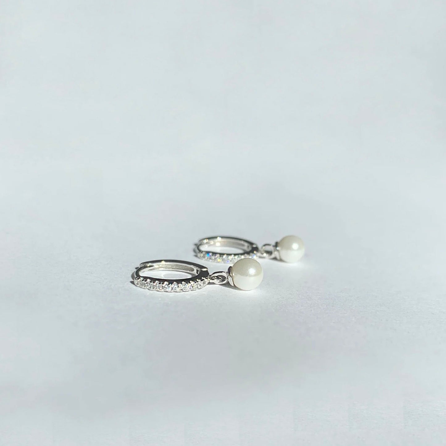 Pearl Dangle Hoop