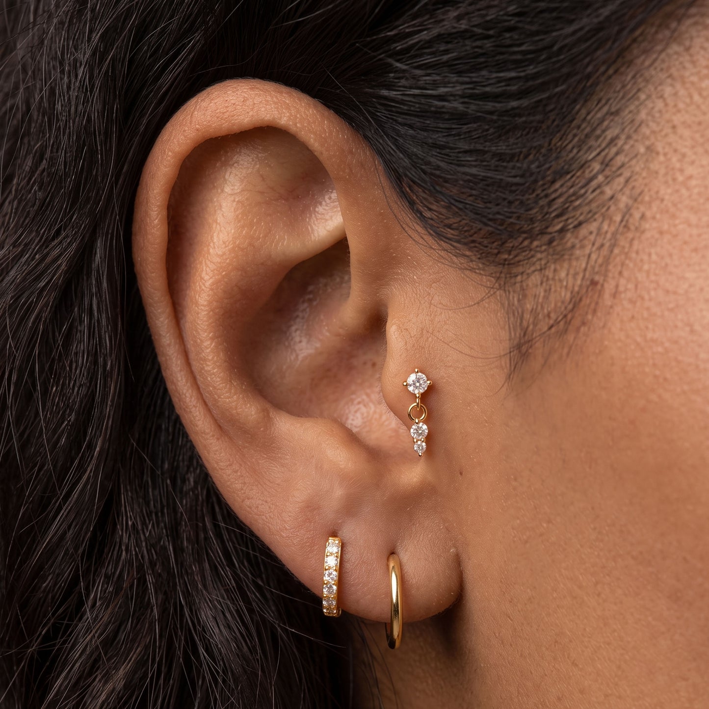 CZ Dangle Stud