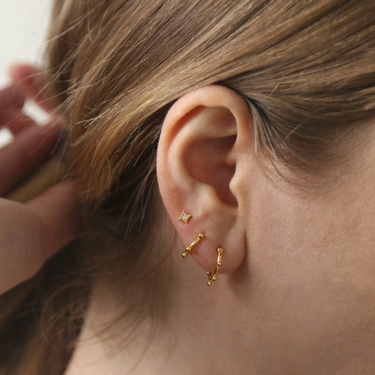 Dainty CZ Threaded Labret