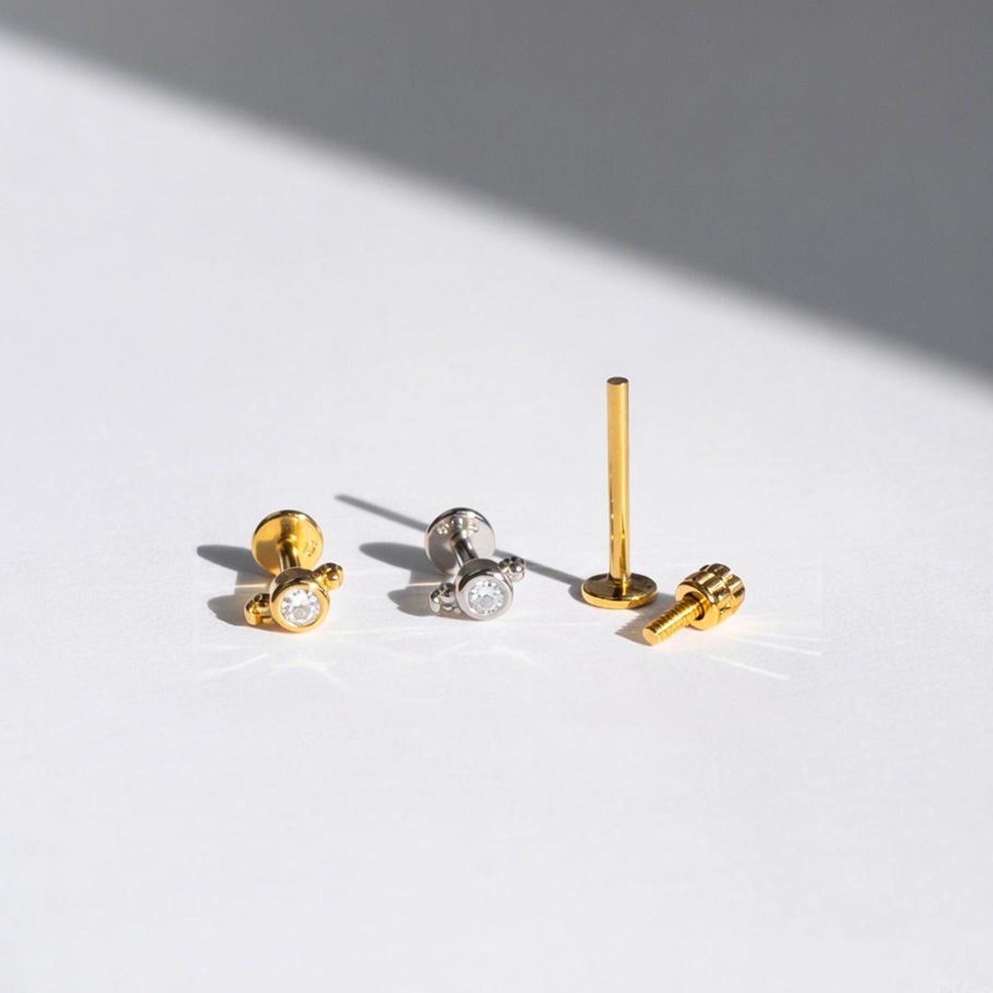 Tiny Triangle Ball Threaded Labret