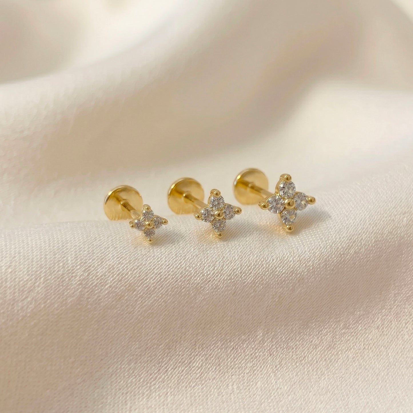 3mm~5mm Flower Threaded Labret