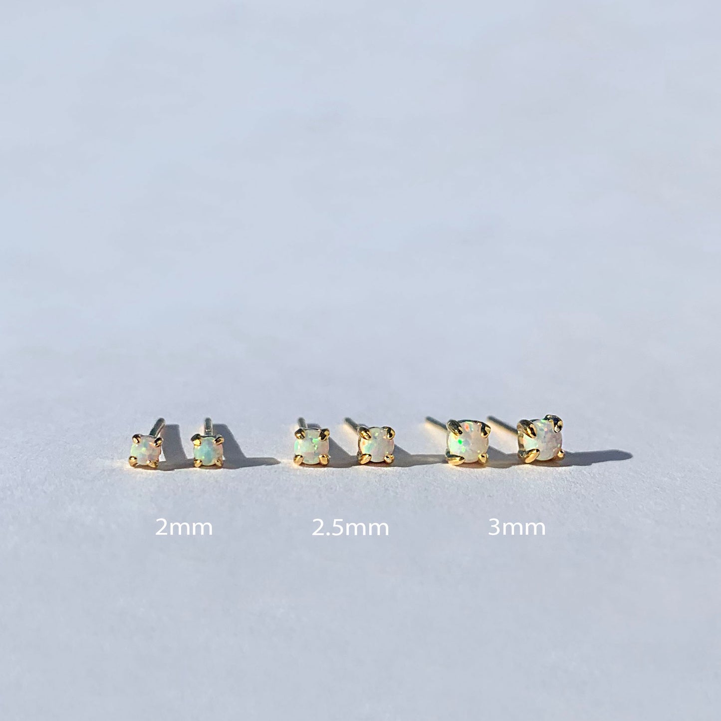 2mm~3mm Opal Studs