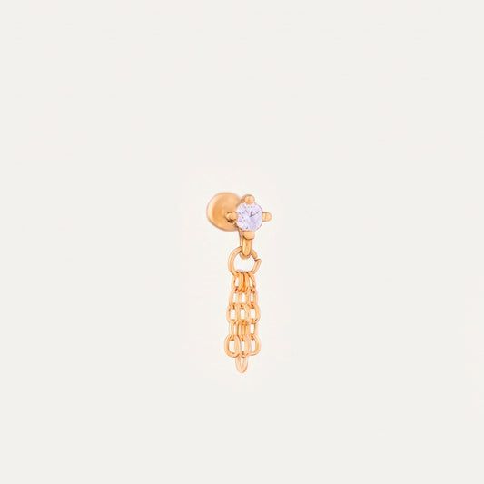 Layered Chain Drop Push Pin