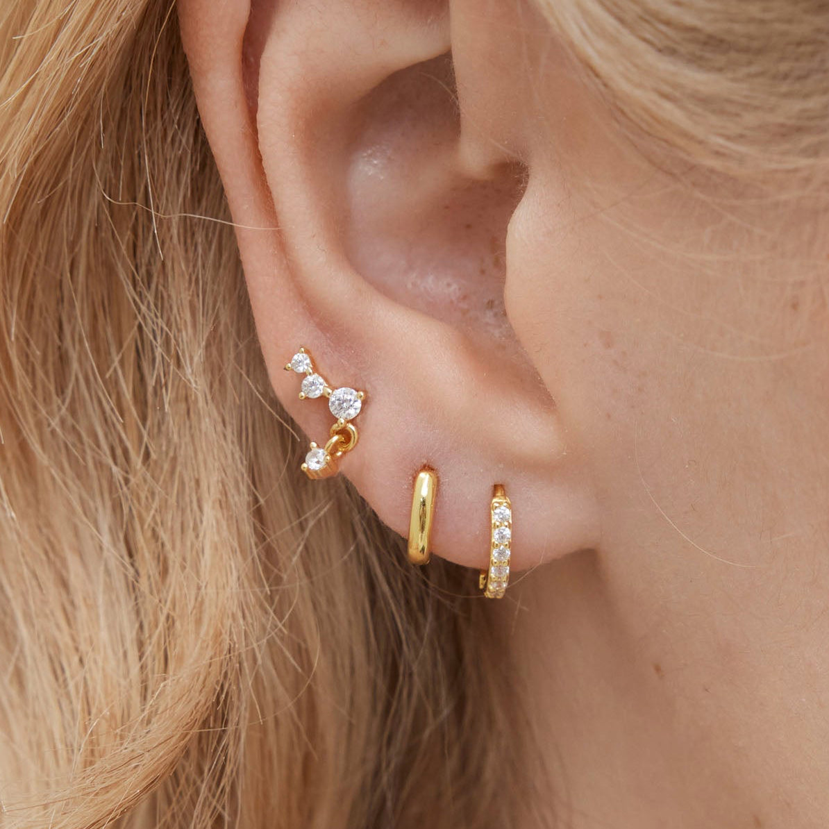 CZ Climber Dangle stud