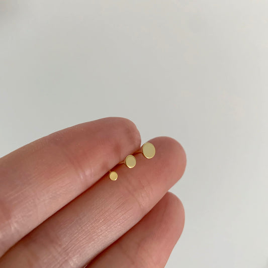 2mm~4mm Dainty Disc Studs