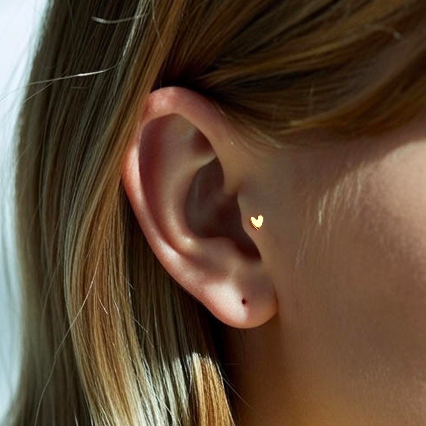 Heart Threaded Labret