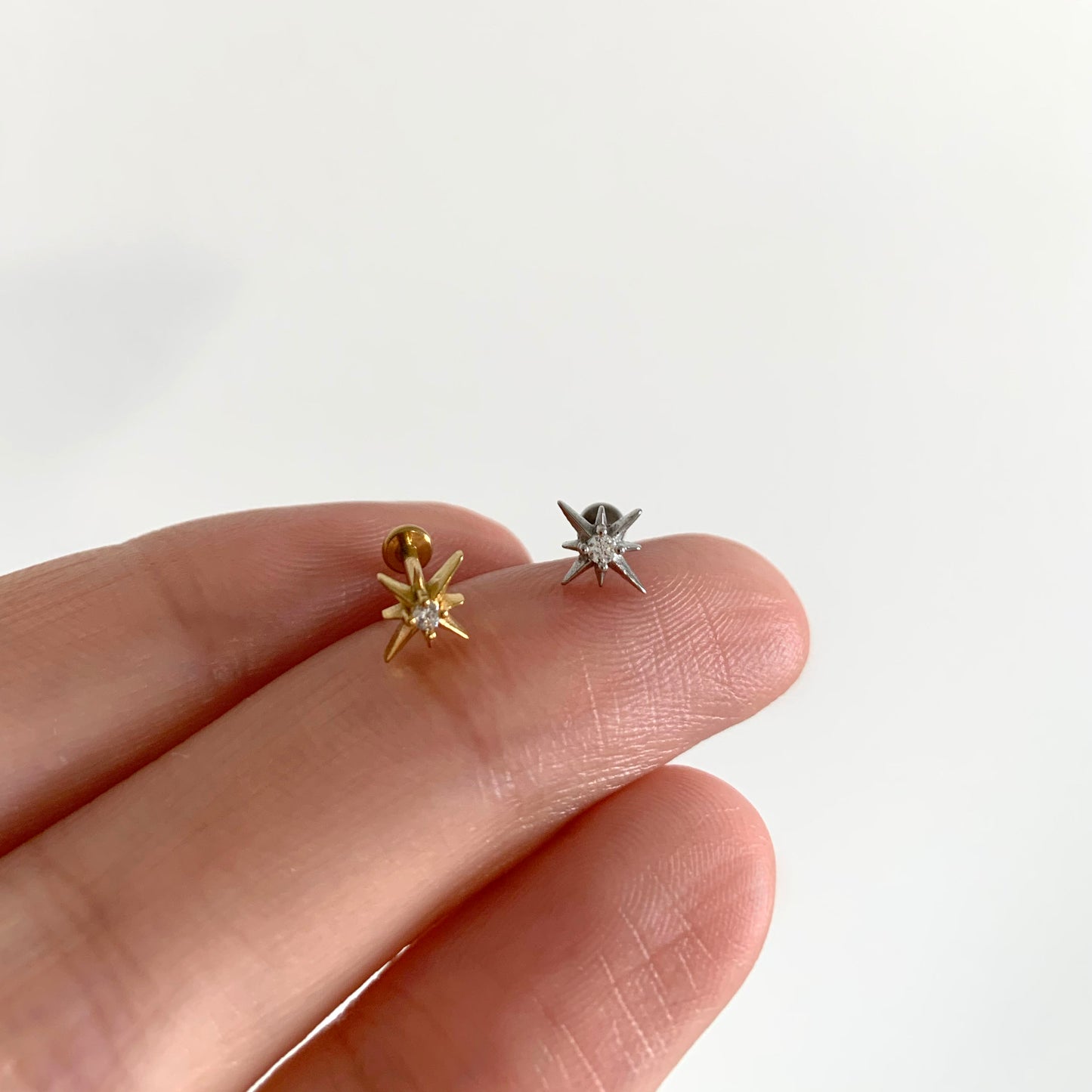 CZ Starburst Push Pin