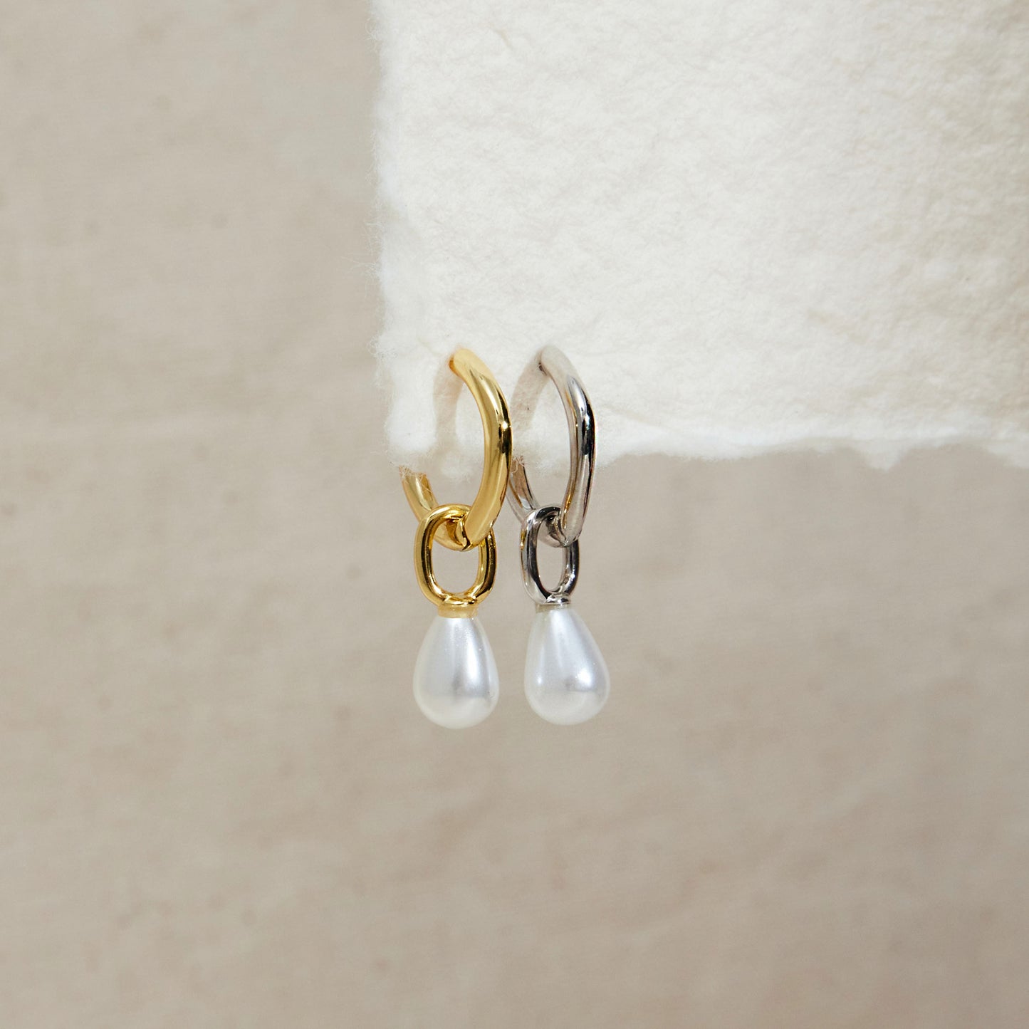 Pearl Dangle Hoop