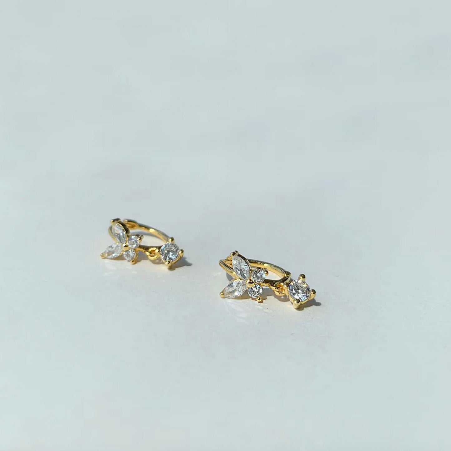 Butterfly Dangle Hoop