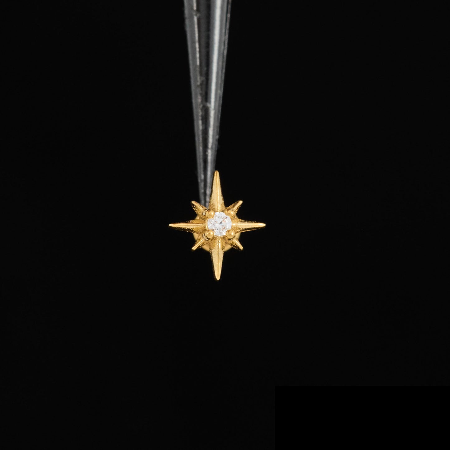 CZ Starburst Push Pin